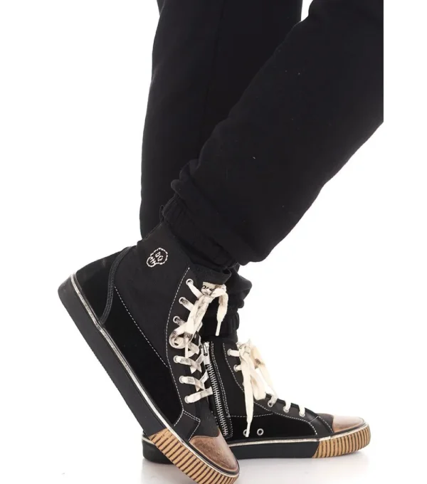 NUNUNU Adult Mix Leather High Tops