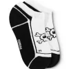 NUNUNU Adult Skull Ankle Socks Set (Two Pack)