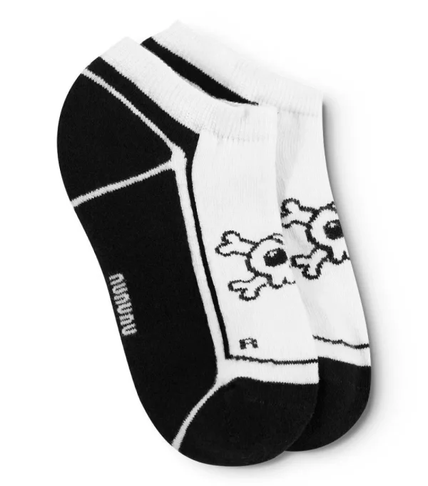 NUNUNU Adult Skull Ankle Socks Set (Two Pack)