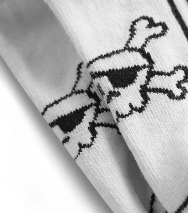 NUNUNU Adult Skull Ankle Socks Set (Two Pack)