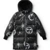 NUNUNU All Inked Reversible Down Coat