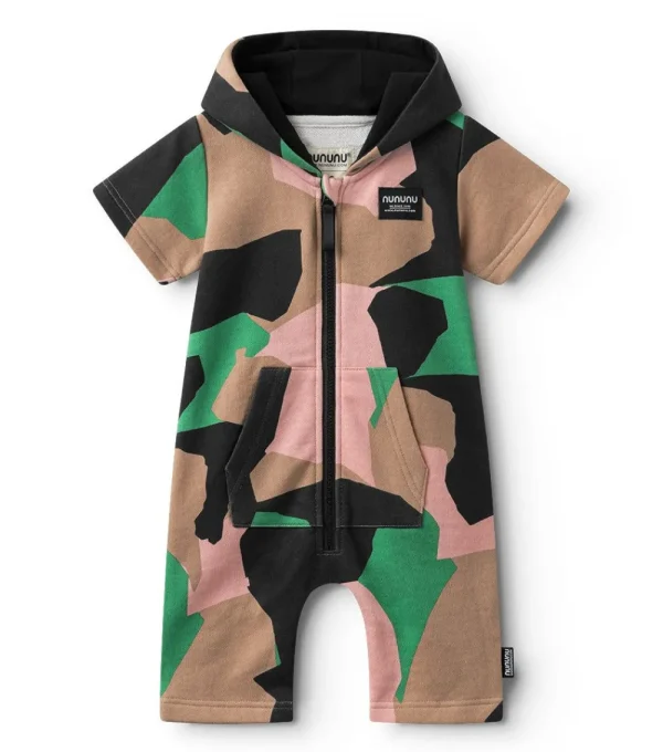 NUNUNU Camouflage Hooded Overall