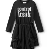 NUNUNU Control Freak Inked Dress