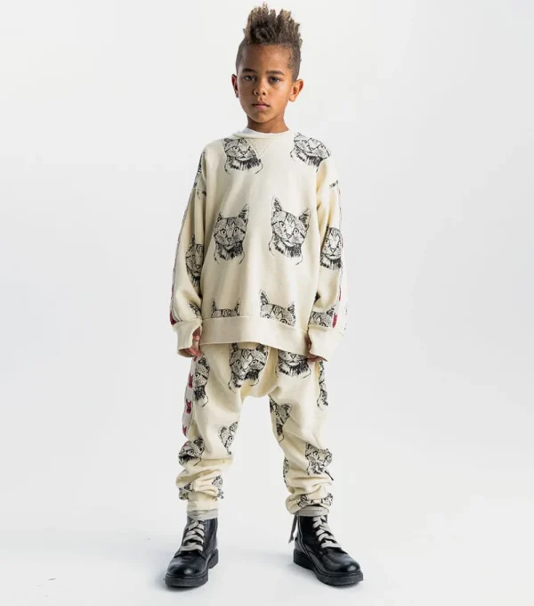 NUNUNU Cool Cat Baggy Pants