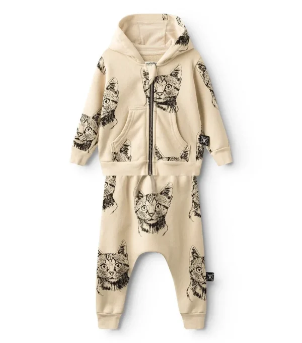 NUNUNU Cool Cat Hoodie Set