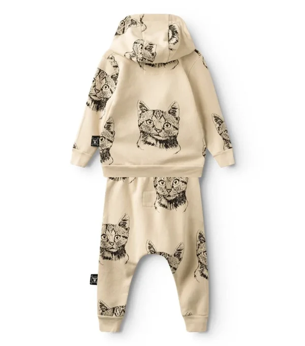 NUNUNU Cool Cat Hoodie Set