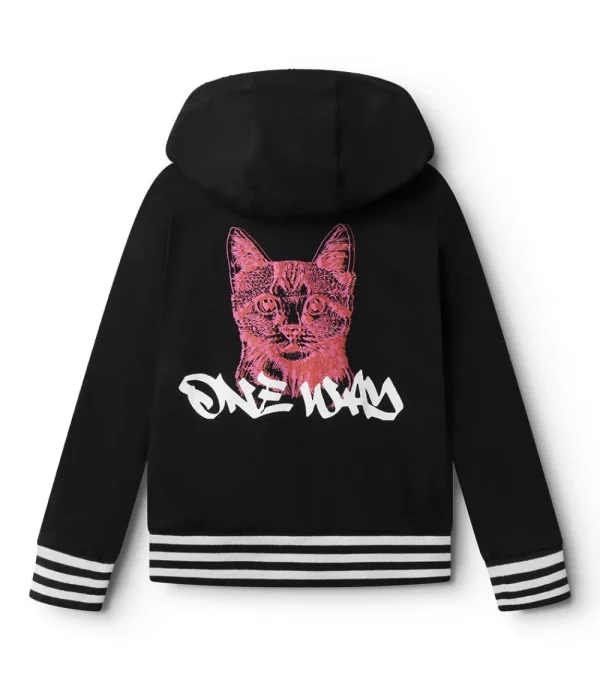 NUNUNU Cool Cat Light Zip Hoodie