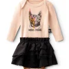 NUNUNU Cool Cat Onesie Skirt