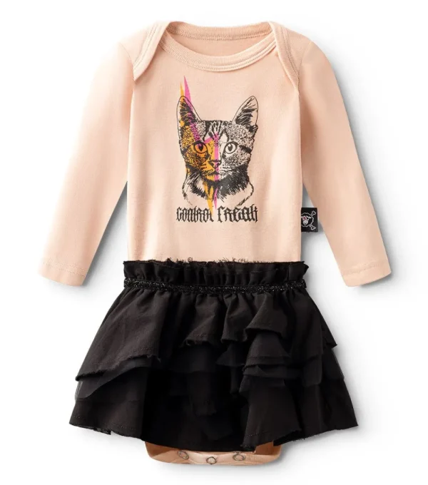 NUNUNU Cool Cat Onesie Skirt