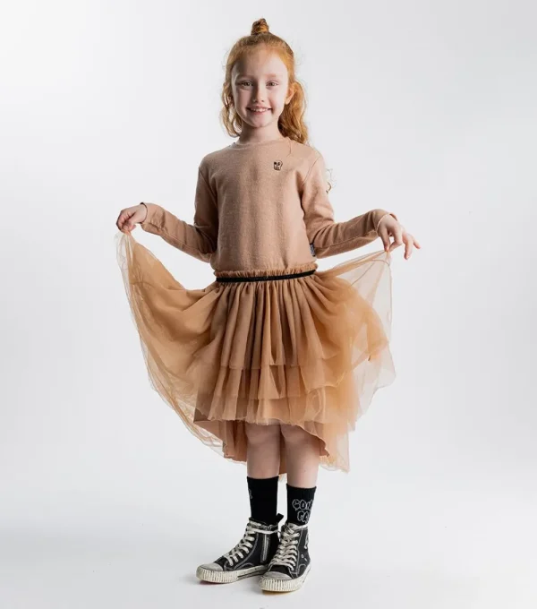 NUNUNU Crossbone Tulle Dress