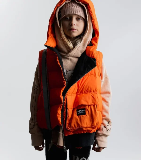 NUNUNU Detachable Sleeves Down Jacket