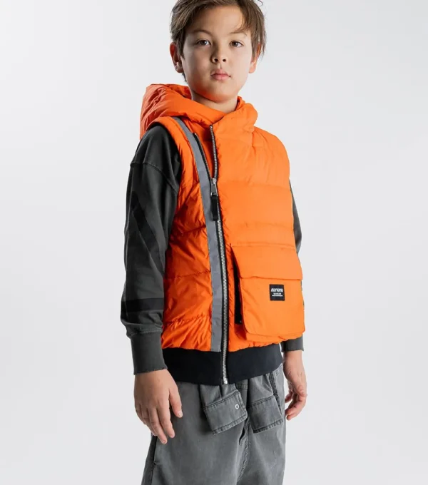 NUNUNU Detachable Sleeves Down Jacket