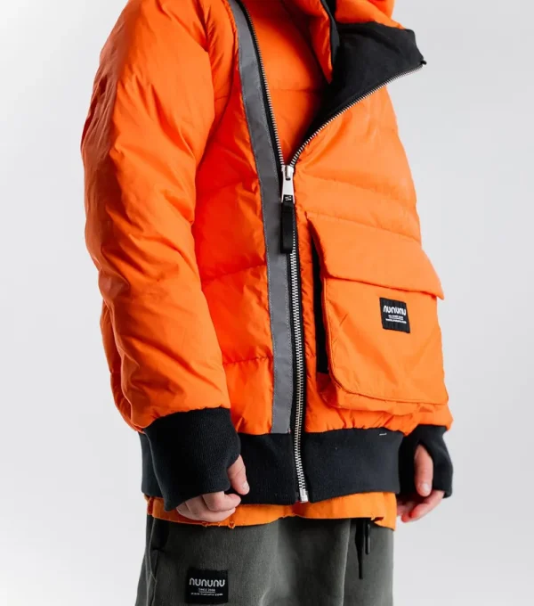 NUNUNU Detachable Sleeves Down Jacket