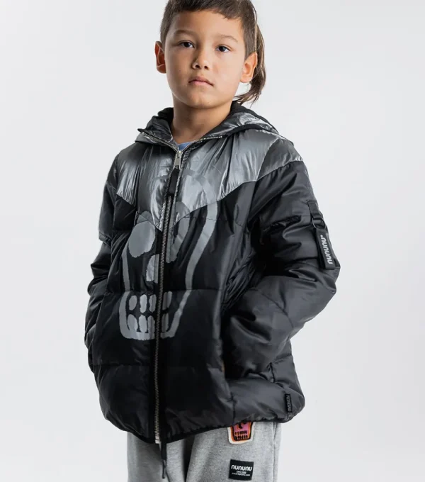 NUNUNU Dizzy Skull Down Jacket