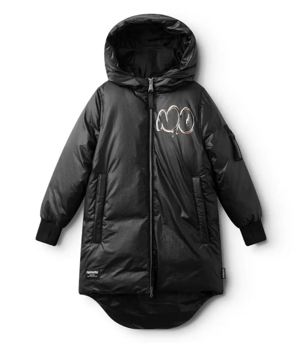 NUNUNU Dizzy Skull Parka Down Coat