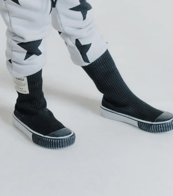 NUNUNU Extra High Sock Sneakers