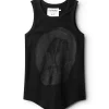 NUNUNU Faded Skull Tank Top