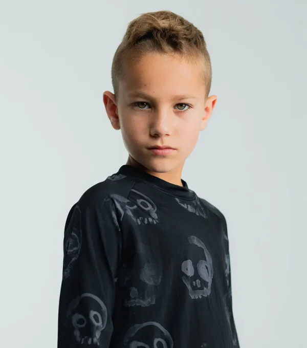 NUNUNU Faded Skulls Rashguard