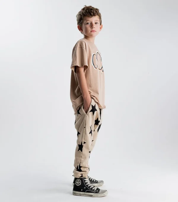 NUNUNU French Terry Star Baggy Pants