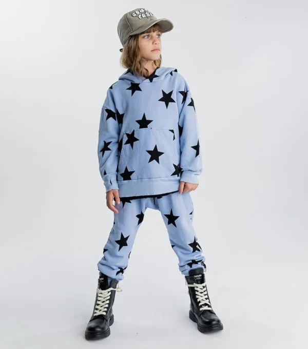 NUNUNU French Terry Star Baggy Pants