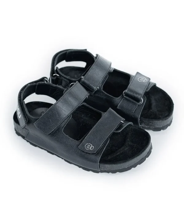 NUNUNU Leather Strap Sandals