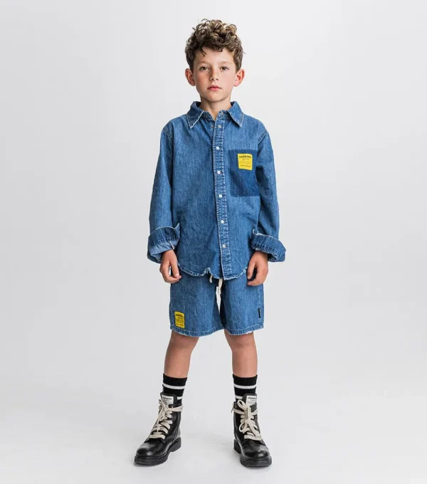 NUNUNU Light Denim Shirt