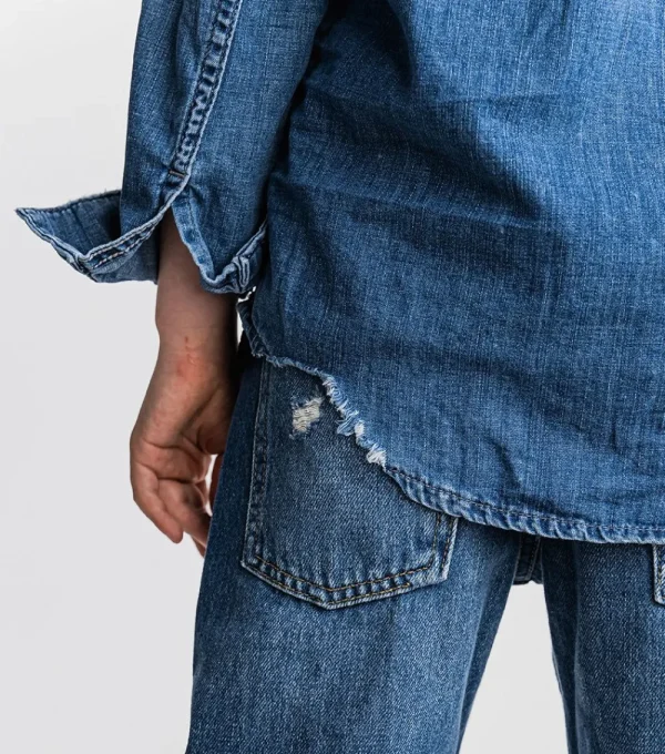 NUNUNU Light Denim Shirt