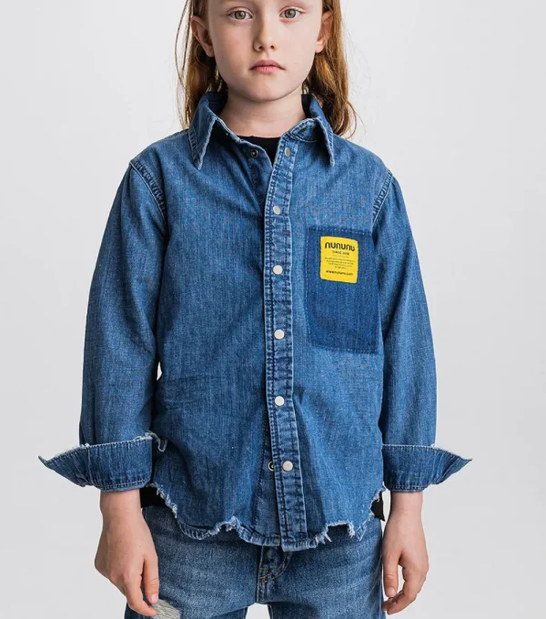 NUNUNU Light Denim Shirt