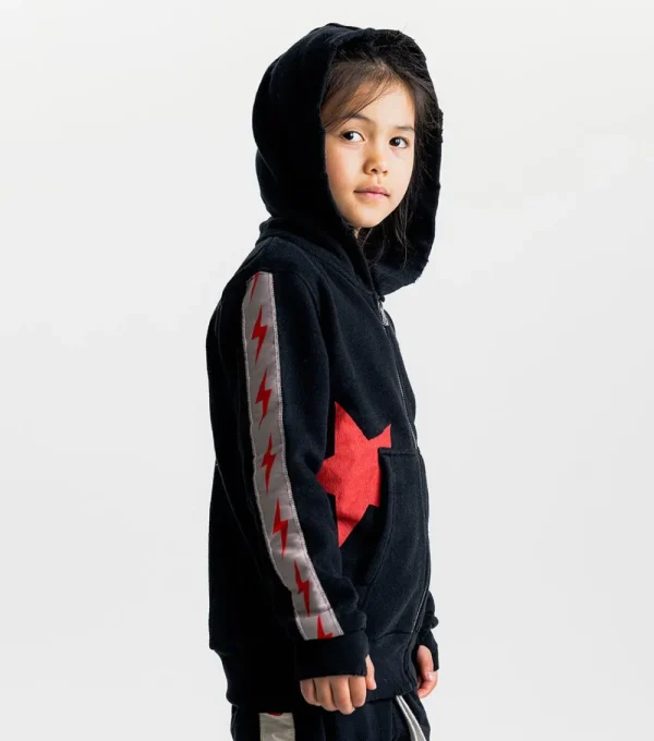 NUNUNU Mini Bolts Zip Hoodie