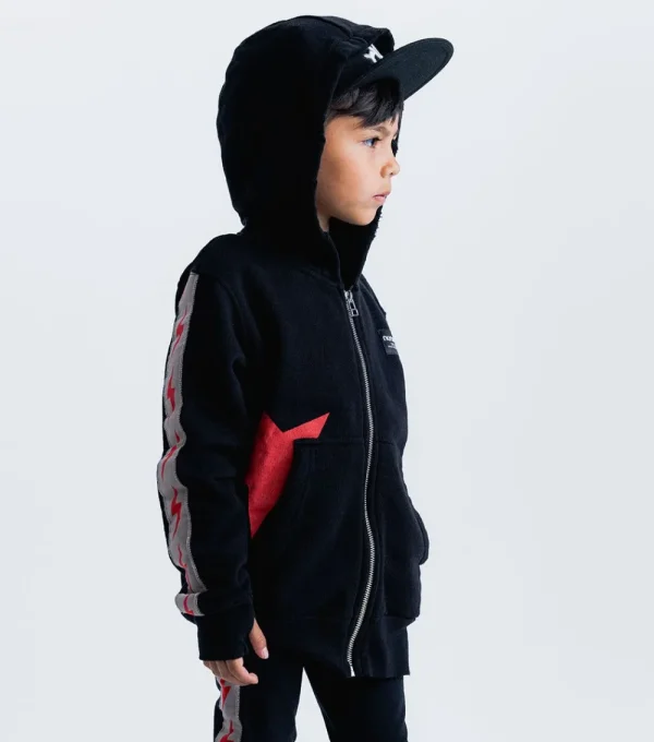 NUNUNU Mini Bolts Zip Hoodie