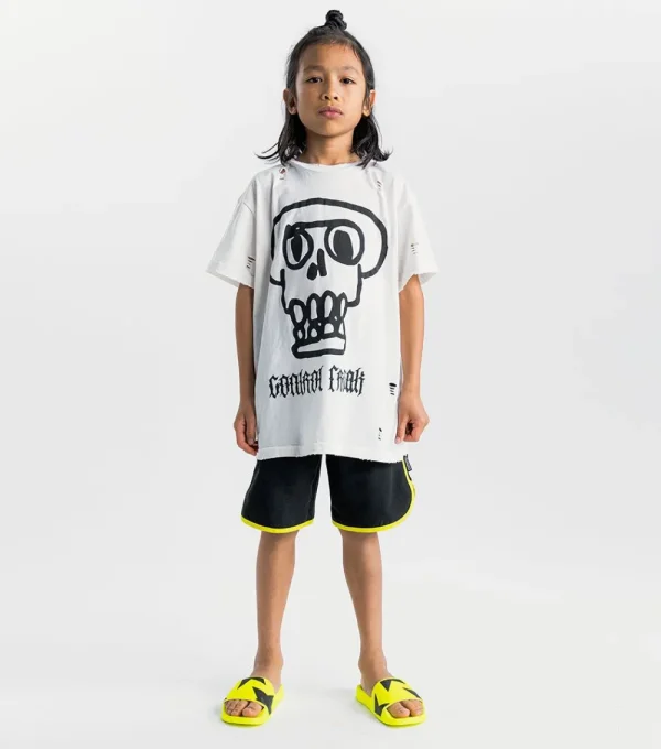 NUNUNU Oversized Kooky Skull T-Shirt