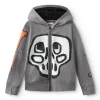 NUNUNU Silou Skull Light Zip Hoodie