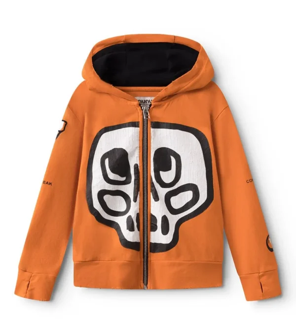 NUNUNU Silou Skull Light Zip Hoodie