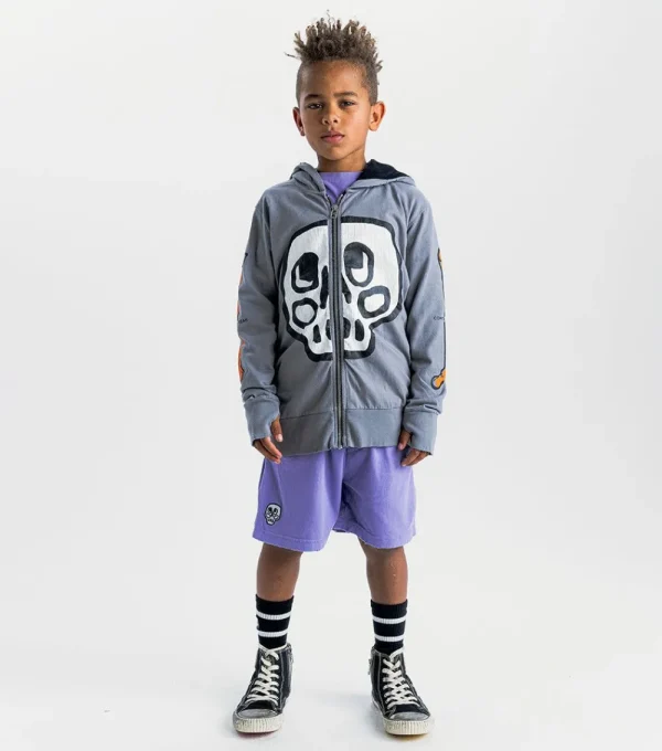 NUNUNU Silou Skull Light Zip Hoodie