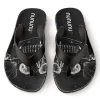 NUNUNU Skull Flip Flops