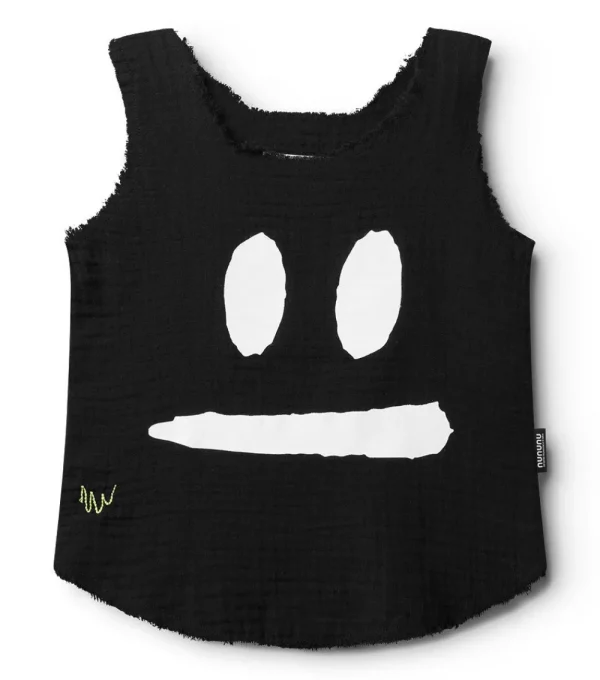 NUNUNU Smirk Muslin Tank Top