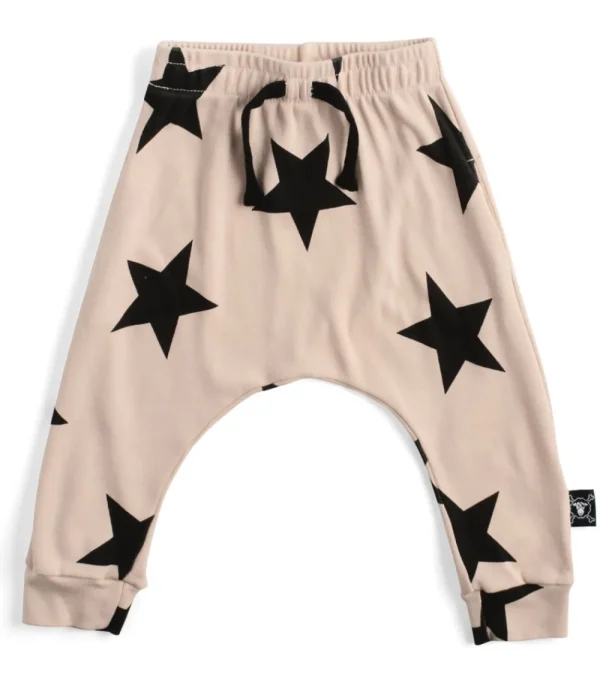 NUNUNU Soft Faded Star Baggy Pants