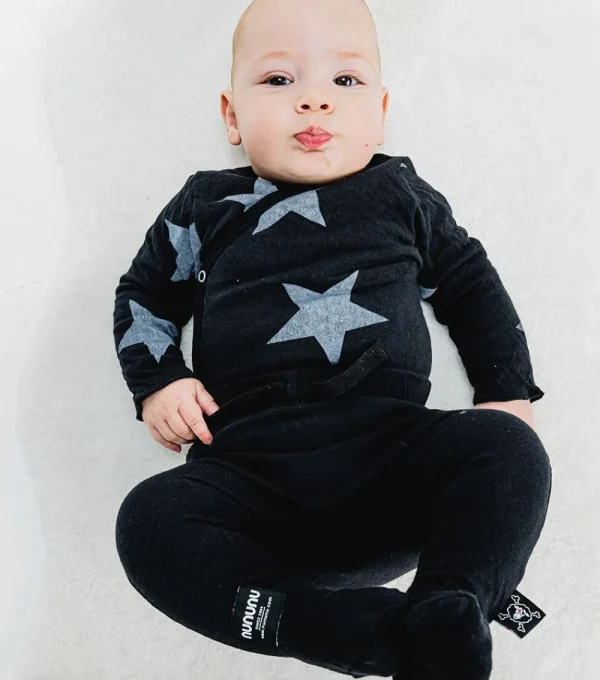 NUNUNU Soft Star Envelope Onesie