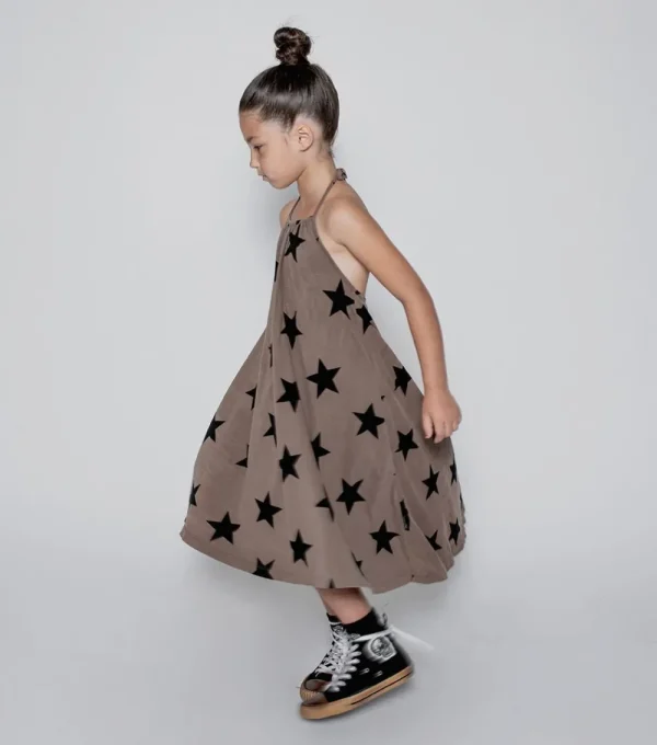 NUNUNU Star Collar Dress