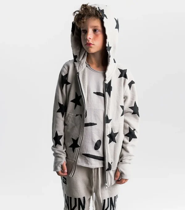 NUNUNU Star Light Zip Hoodie