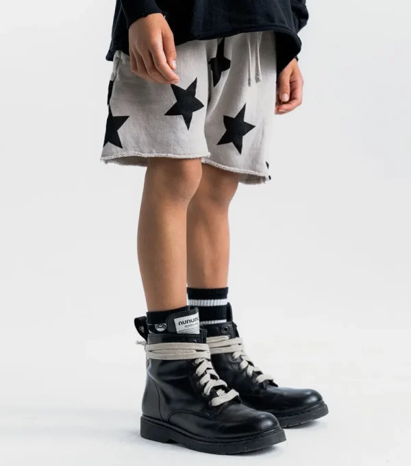 NUNUNU Star Rounded Shorts