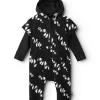 NUNUNU Stripey Snakes Hooded Overall