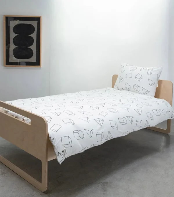 NUNUNU Super Soft Geometric Bedding Set