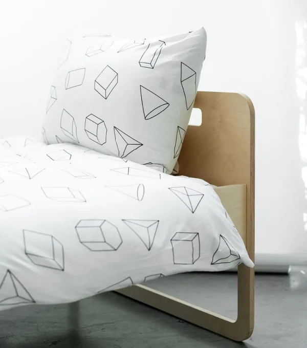 NUNUNU Super Soft Geometric Bedding Set