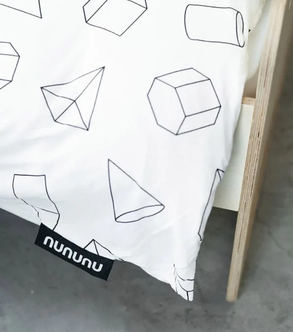 NUNUNU Super Soft Geometric Bedding Set