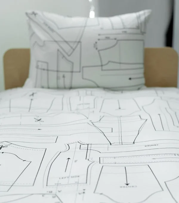 NUNUNU Super Soft Sewing Pattern Bedding Set