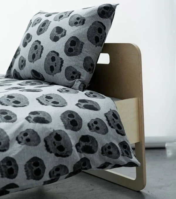 NUNUNU Super Soft Water Skull Bedding Set