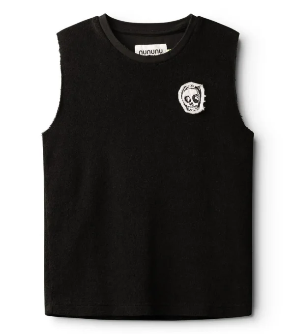 NUNUNU Terry Cloth Sleeveless Shirt