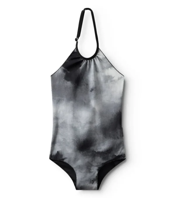 NUNUNU Tie Dye Collar Swimsuit