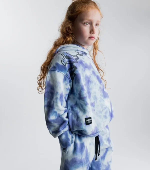 NUNUNU Tie Dye Hooded Set